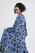 Blue Patterned Long Dress