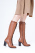 Camel Heeled Boots