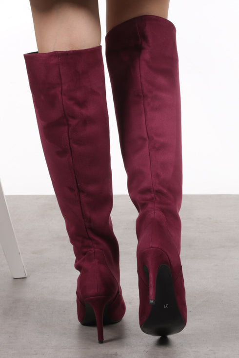Bordo High Heels Boots