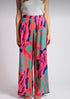 Multi Colored Women's Wide Leg Pants
