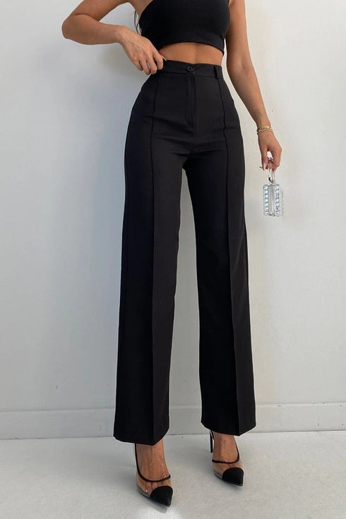 Black Wide Leg Trousers